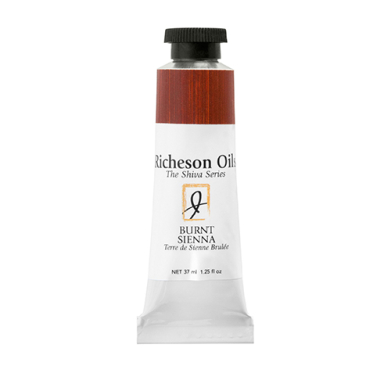 Richeson Shiva Series Oil Paint - (1.25oz/37ml) Burnt Sienna