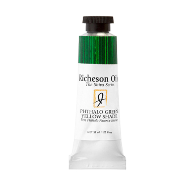 Richeson Shiva Series Oil Paint - (1.25oz/37ml) Phthalo Green Yellow Shade