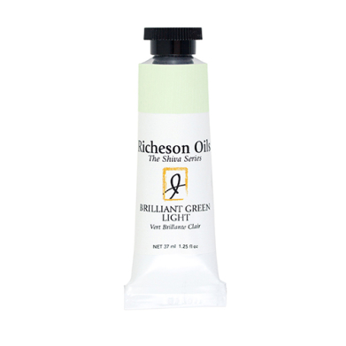 Richeson Shiva Series Oil Paint - (1.25oz/37ml) Brilliant Green Light