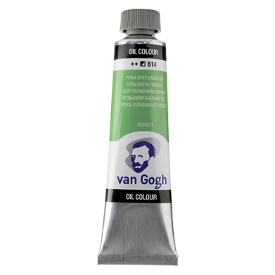 Royal Talens Van Gogh Oil Colour - (1.4oz/40ml) Permanent Green Medium