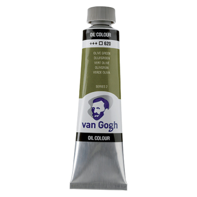 Royal Talens Van Gogh Oil Colour - (1.4oz/40ml) Permanent Olive Green