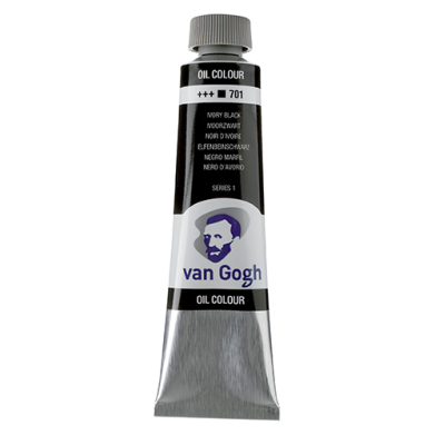 Royal Talens Van Gogh Oil Colour - (1.4oz/40ml) Ivory Black