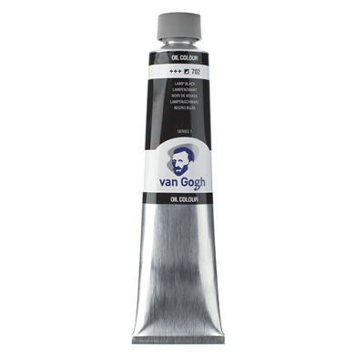 Royal Talens Van Gogh Oil Colour - (6.8oz/200ml) Lamp Black