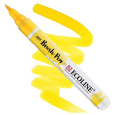 Royal Talens Ecoline Water Colour Brush Pen - Light Yellow
