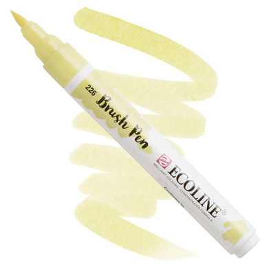 Royal Talens Ecoline Water Colour Brush Pen - Pastel Yellow
