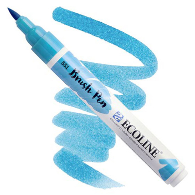 Royal Talens Ecoline Water Colour Brush Pen - Sky Blue Light