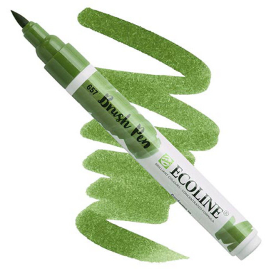 Royal Talens Ecoline Water Colour Brush Pen - Bronze Green