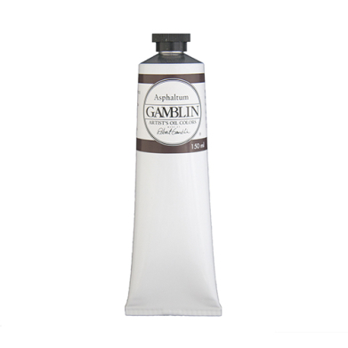 Gamblin Artist's Oil Colors - (5.07oz/150ml) Asphaltum