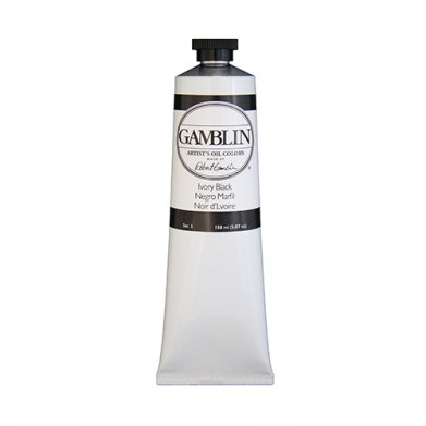 Gamblin Artists Oil Colors  (5.07oz/150ml) Ivory Black