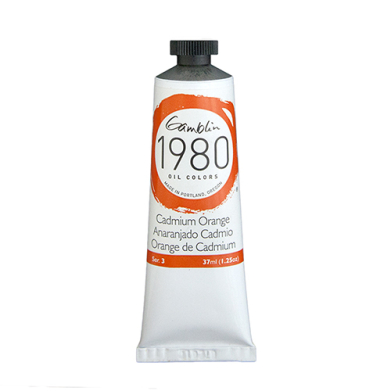 Gamblin 1980 Oil Colors  (1.25oz/37ml) Cadmium Orange