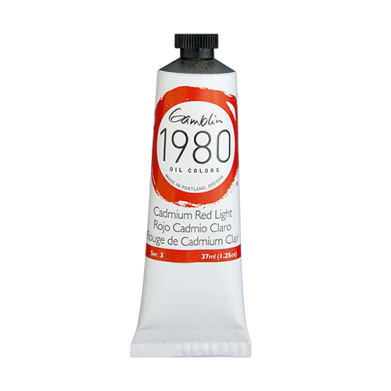 Gamblin 1980 Oil Colors  (1.25oz/37ml) Cadmium Red Light