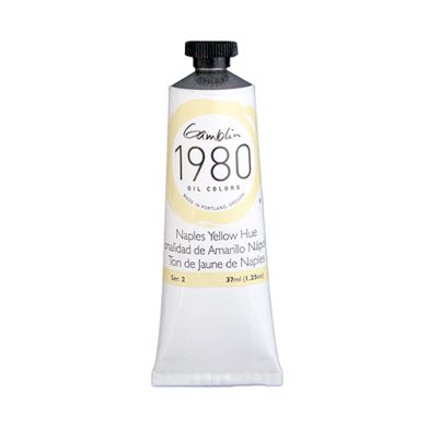 Gamblin 1980 Oil Colors  (1.25oz/37ml) Naples Yellow