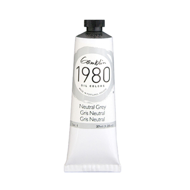 Gamblin 1980 Oil Colors  (1.25oz/37ml) Neutral Grey