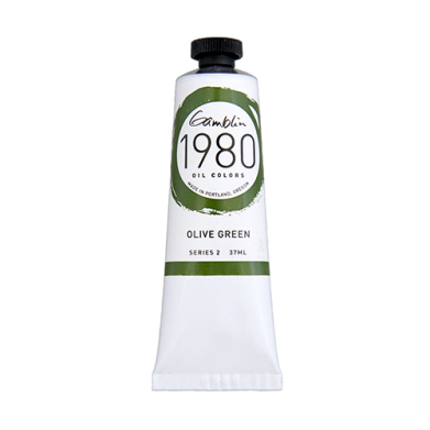 Gamblin 1980 Oil Colors  (1.25oz/37ml) Olive Green
