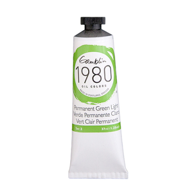 Gamblin 1980 Oil Colors  (1.25oz/37ml) Permanent Green Light
