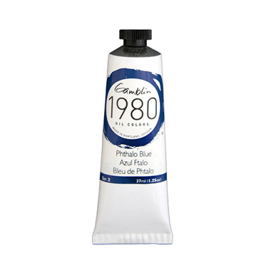 Gamblin 1980 Oil Colors  (1.25oz/37ml) Phthalo Blue