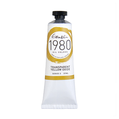 Gamblin 1980 Oil Colors  (1.25oz/37ml) Transparent Yellow Oxide
