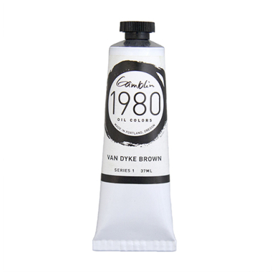 Gamblin 1980 Oil Colors  (1.25oz/37ml) Van Dyke Brown