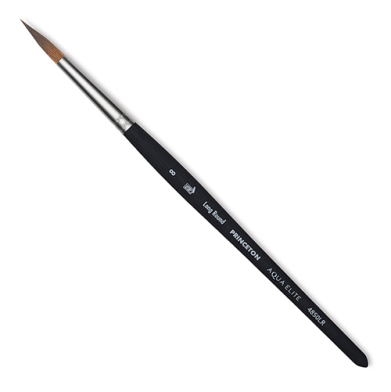 Princeton Aqua Elite Brush for Watercolors - Long Round #8