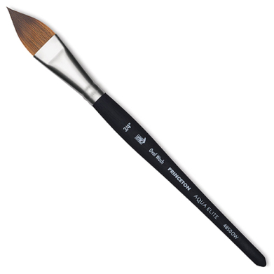 Princeton Aqua Elite Brush for Watercolors - Oval Wash 3/4"