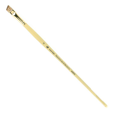 Princeton Imperial 6600 Series Brush for Oil & Acrylic - Long Handle Angle Bright #12