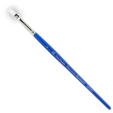 Princeton Summit 6850 Series White Synthetic Brush for Watercolor & Acrylic - Flat Shader #6