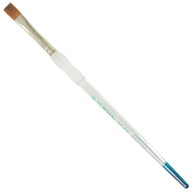 Royal Langnickel Soft-Grip Red Sable Brush - Short Handle, Bright #10