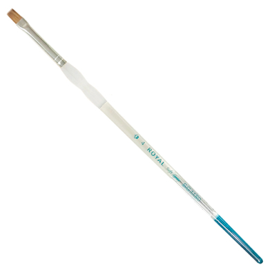 Royal Langnickel Soft-Grip Red Sable Brush - Short Handle, Bright #4