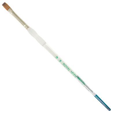 Royal Langnickel Soft-Grip Red Sable Brush - Short Handle, Bright #8
