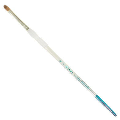 Royal Langnickel Soft-Grip Red Sable Brush - Short Handle, Filbert #4