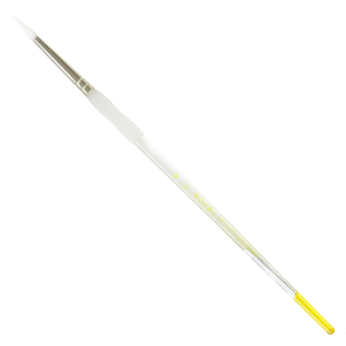 Royal Langnickel Soft-Grip White Taklon Brush - Short Handle, Round #2