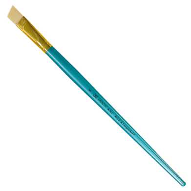 Royal Langnickel Menta 38 Brush for Acrylic & Oil - Long Handle, Angle #8
