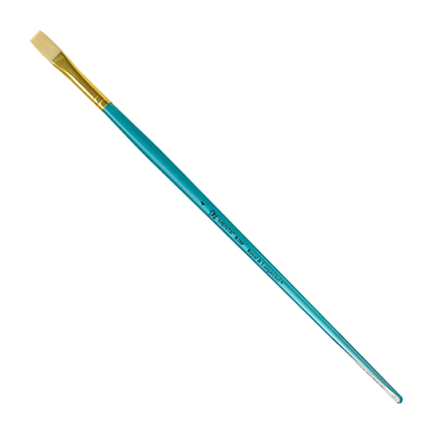 Royal Langnickel Menta 38 Brush for Acrylic & Oil - Long Handle, Flat #4