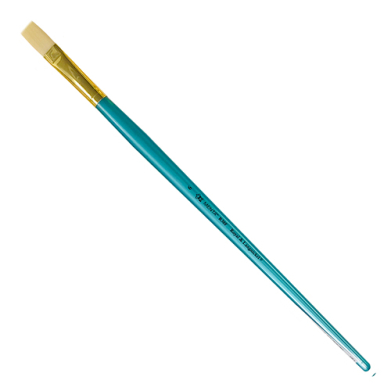 Royal Langnickel Menta 38 Brush for Acrylic & Oil - Long Handle, Flat #6