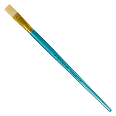 Royal Langnickel Menta 38 Brush for Acrylic & Oil - Long Handle, Flat #8