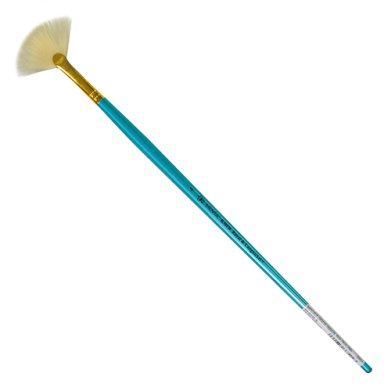 Royal Langnickel Menta 38 Brush for Acrylic & Oil - Long Handle, Fan #4