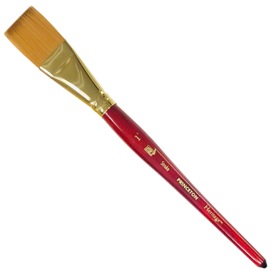 Princeton Heritage Synthetic Sable Brush - Stroke 1"