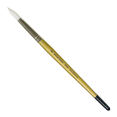 Royal Langnickel Snowhite Taklon Brush - Short Handle, Round #6