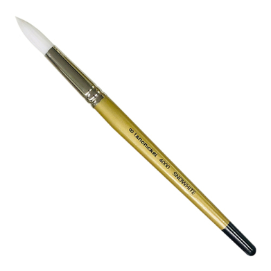 Royal Langnickel Snowhite Taklon Brush - Short Handle, Round #8