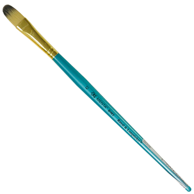 Royal Langnickel Menta 98 Brush for Acrylic - Short Handle, Filbert #12