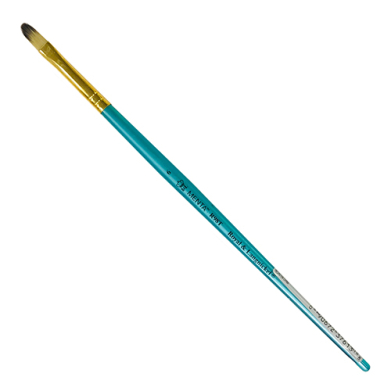 Royal Langnickel Menta 98 Brush for Acrylic - Short Handle, Filbert #6