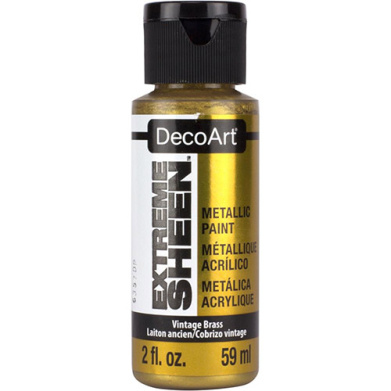 DecoArt Extreme Sheen Acrylic Paint - (2oz/59ml) Vintage Brass