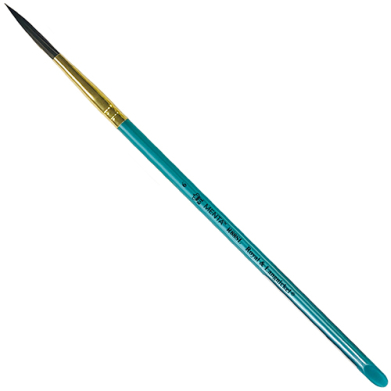 Royal Langnickel Menta 88 Brush for Watercolor - Short Handle, Script Liner #6