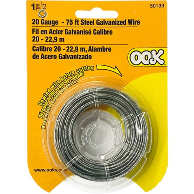Ook Galvanized Steel Wire - (75ft), 20 Gauge