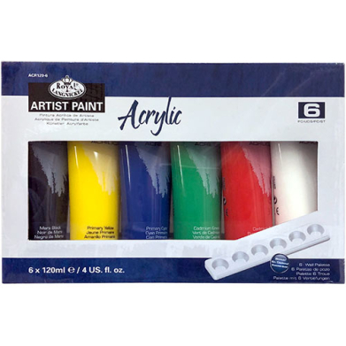 Royal Langnickel Essentials Acrylic Paints 4oz/120ml - (6 Pack)
