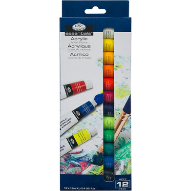 Royal Langnickel Essentials Acrylic Paints 0.4oz/12ml - (12 Pack)