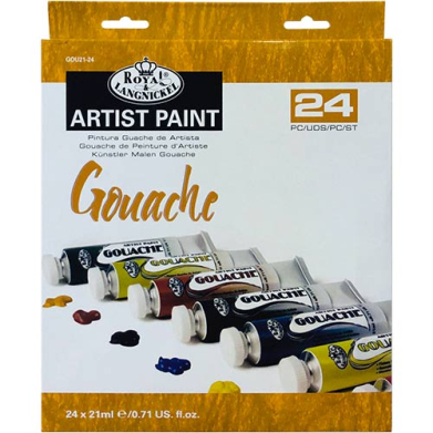 Royal Langnickel Essentials Gouache Paints 0.7oz/21ml - (24 Pack)