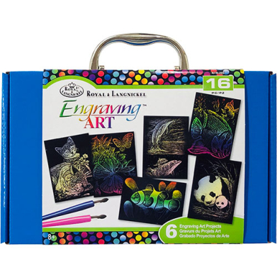 Royal Langnickel Cool Art Box Set - (16 Pieces) Engraving Art  RTN-205