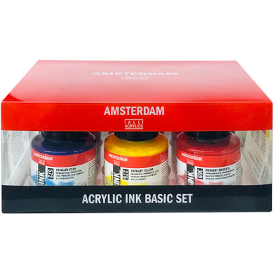 Royal Talens Amsterdam Acrylic Ink Set - (6 Pack) Basic