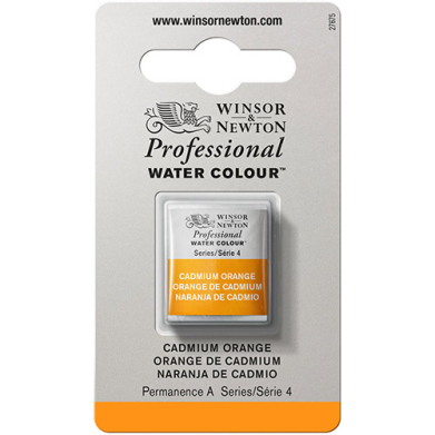 Winsor & Newton Professional Water Colour Half Pan - Cadmium Orange